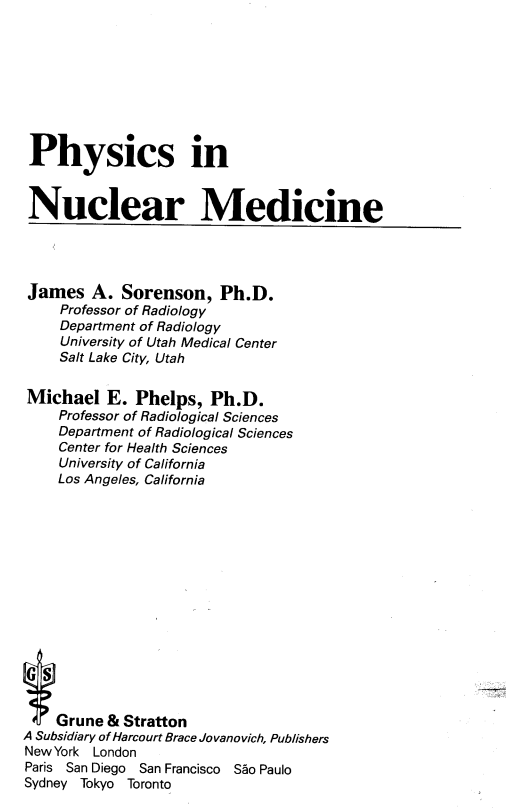 Physics in Nuclear Medicine