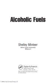 Alcoholic Fuels